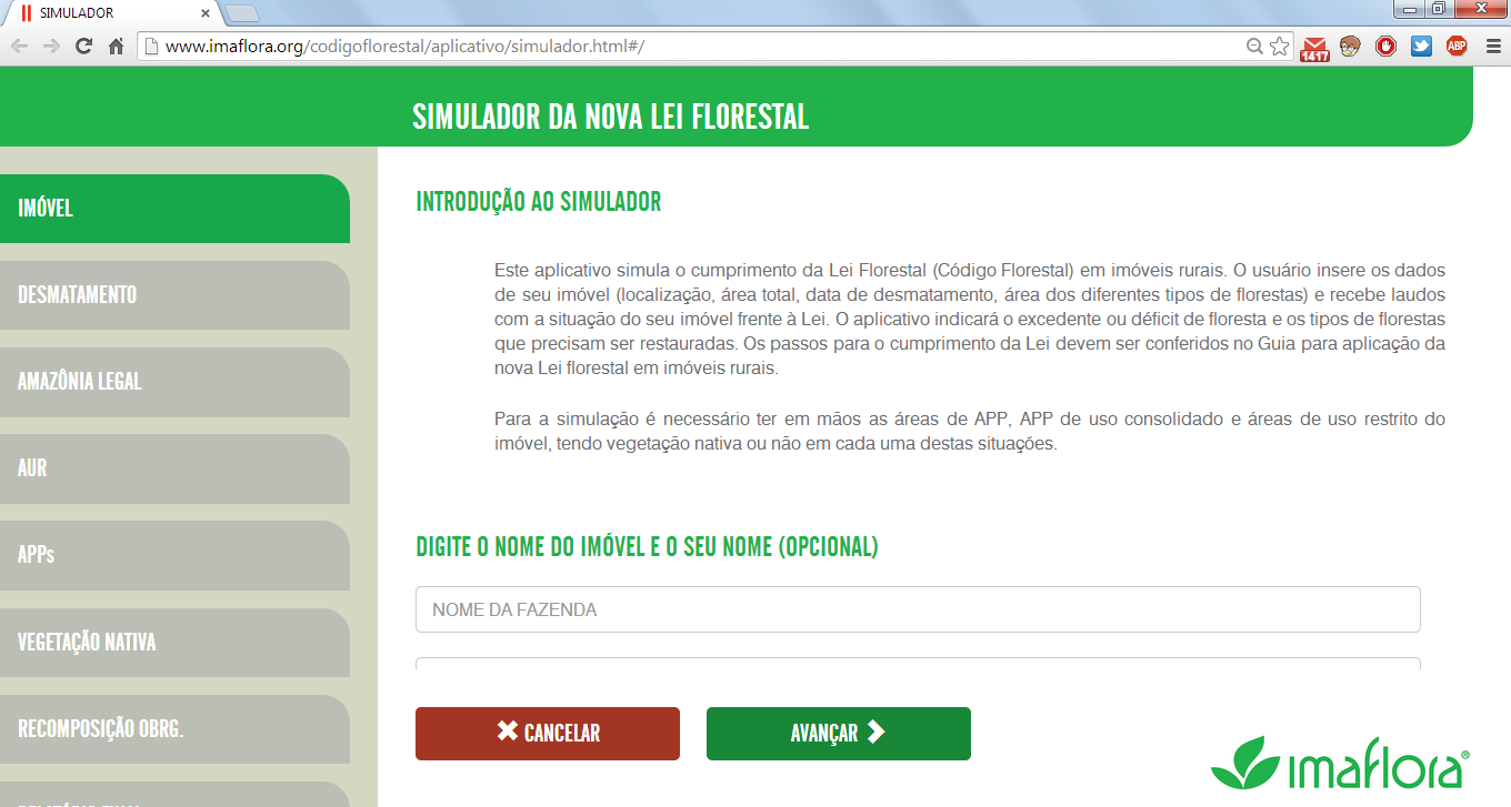 Aplicativo ajuda a regularizar a propriedade de acordo com o Código Florestal