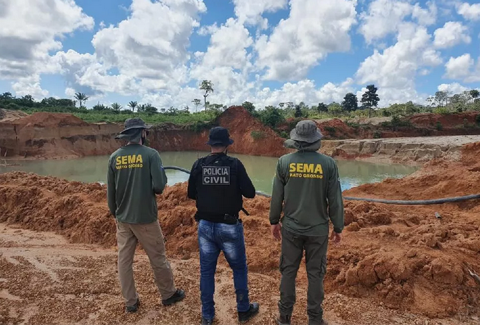Sema multa áreas de desmatamento ilegal e garimpo em R$ 6,1 milhões em MT
