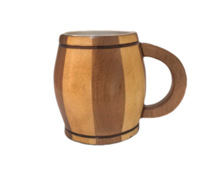 caneca de madeira