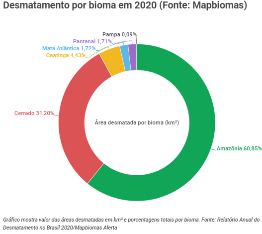 desmatamento por bioma