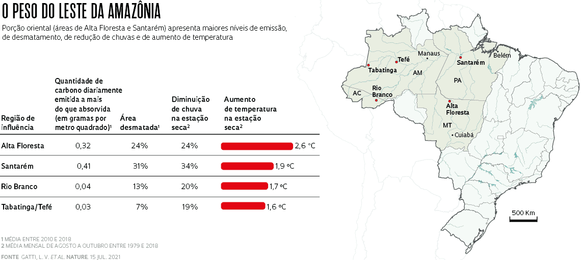 desmatamento no leste da Amazônia