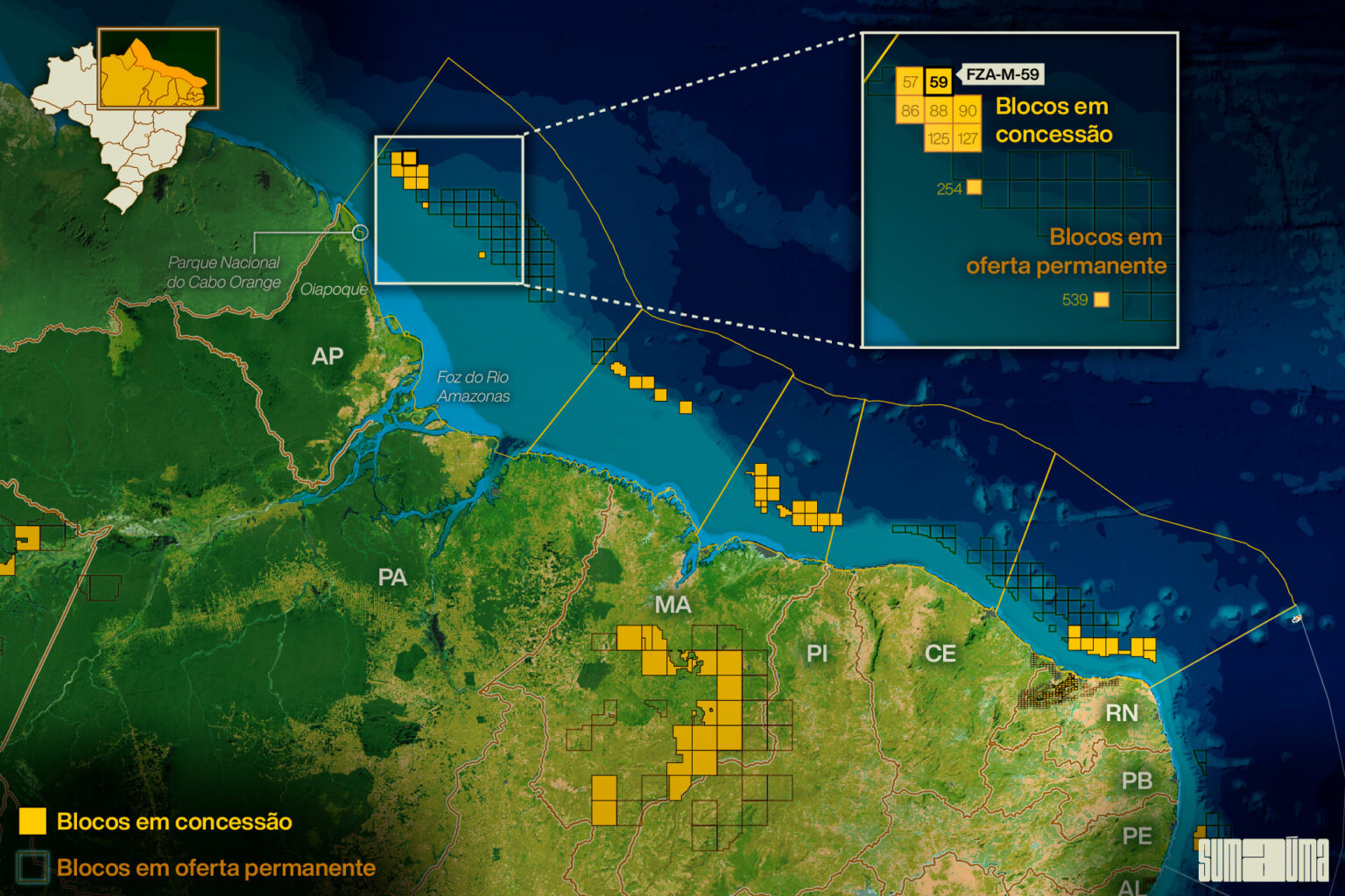 Exploração de petróleo e a foz da bacia do Amazonas