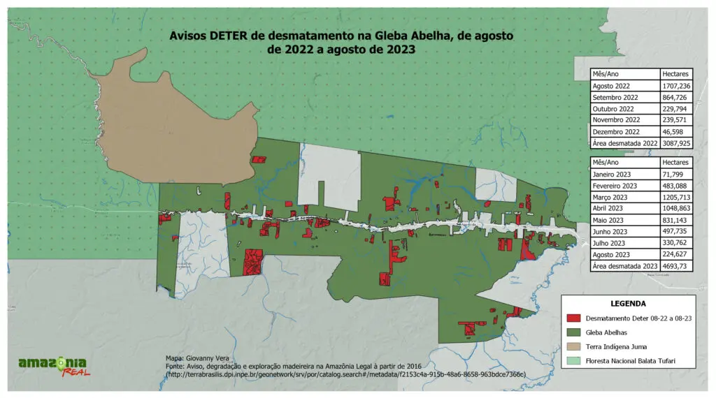 Desmatamento pressiona a Terra Indígena Juma