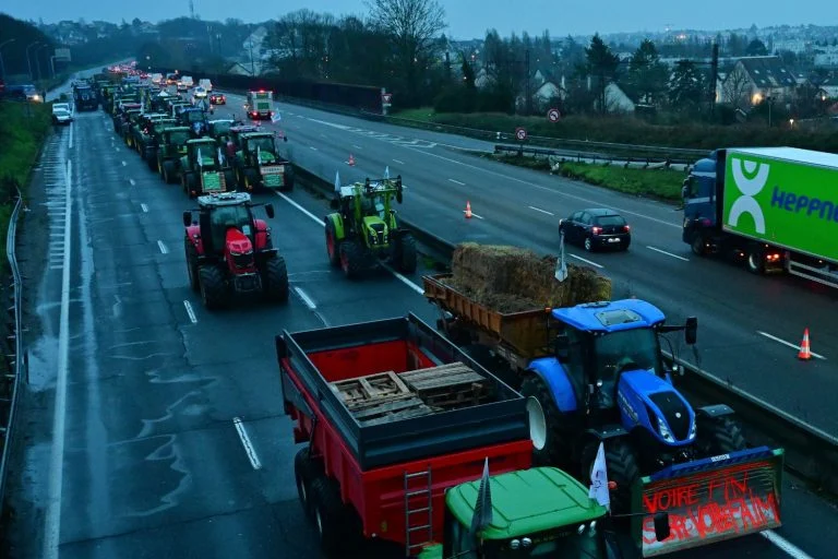 protestos de agricultores na Europa