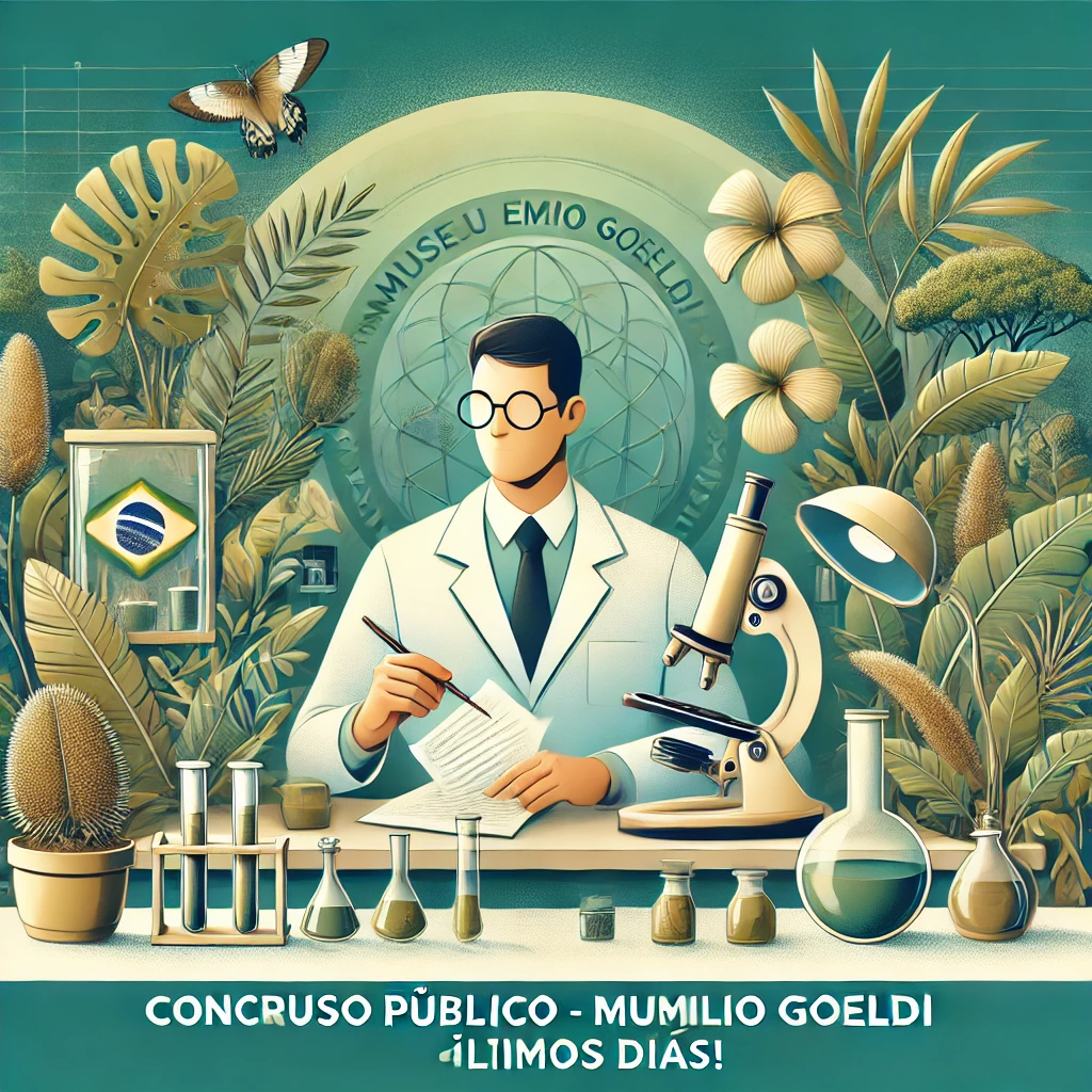 Ultimo dia! O Concurso do Emilio Goeldi. As 29 Vagas. Salário de R$ 14,2 Mil.