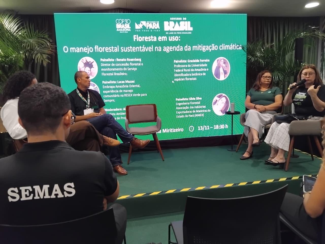 Manejo florestal é destaque em painel com participação da Aimex na COP30